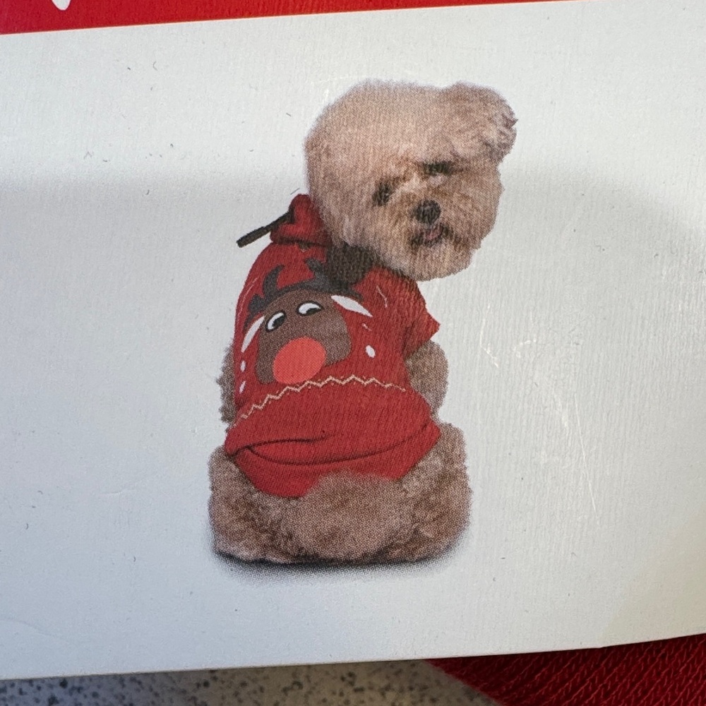 Cozy Red Holiday Dog Sweater